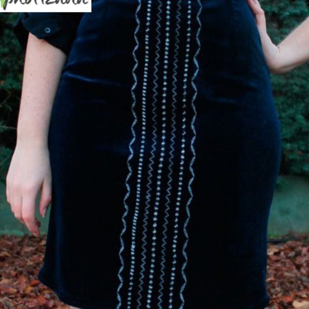 JUPE EN VELOURS STRETCH
