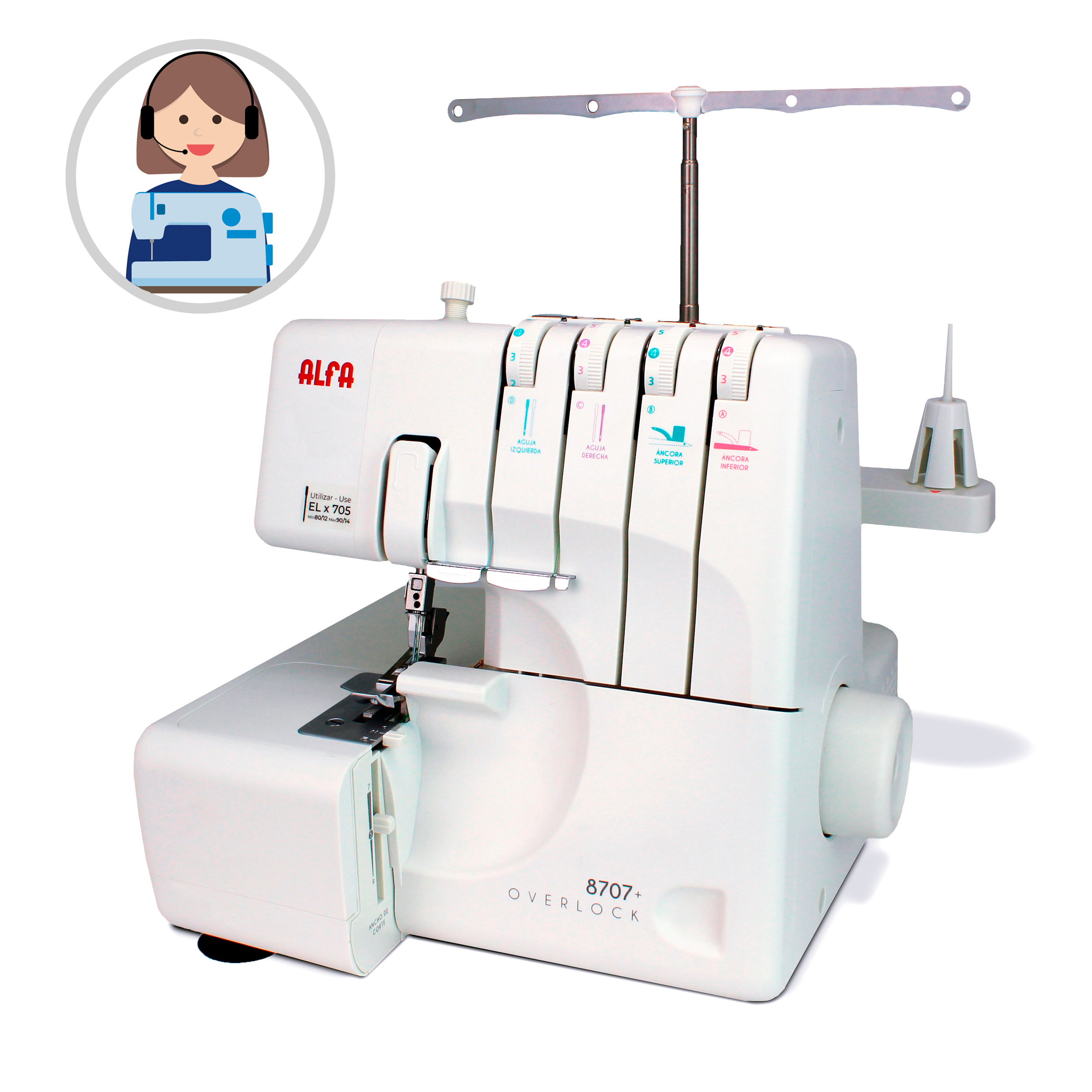 8707 PLUS overlock  surjeteuse