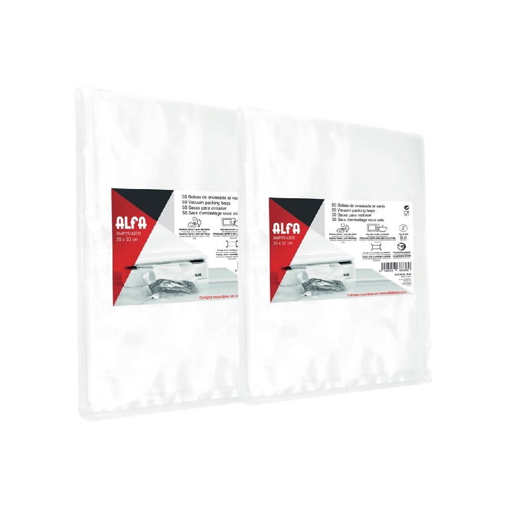 2 PACKS DE BOLSAS 20 X 30CM