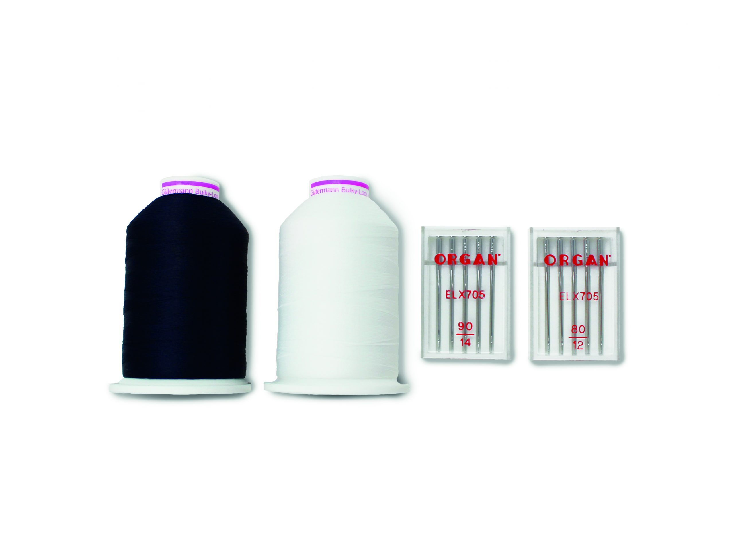A737400000 - KIT Aiguilles de overlock ET 2 BOBINES DE FIL SPECIAL 1000m